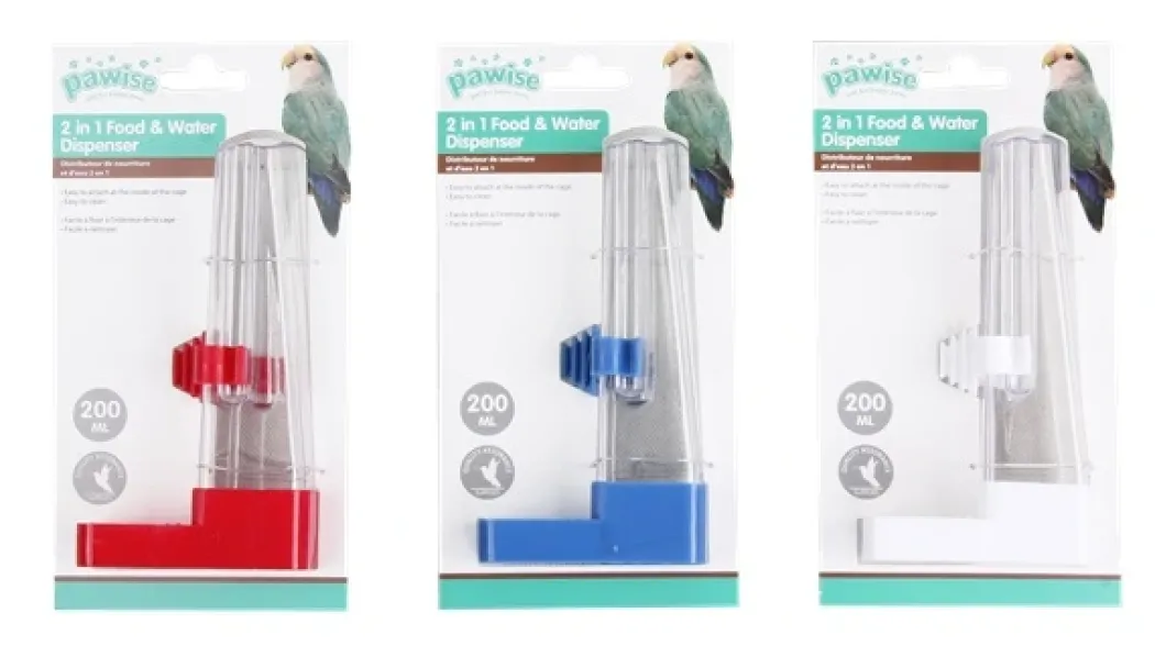 Pawise Foder og drikkeautomat 200 ml 16 cm