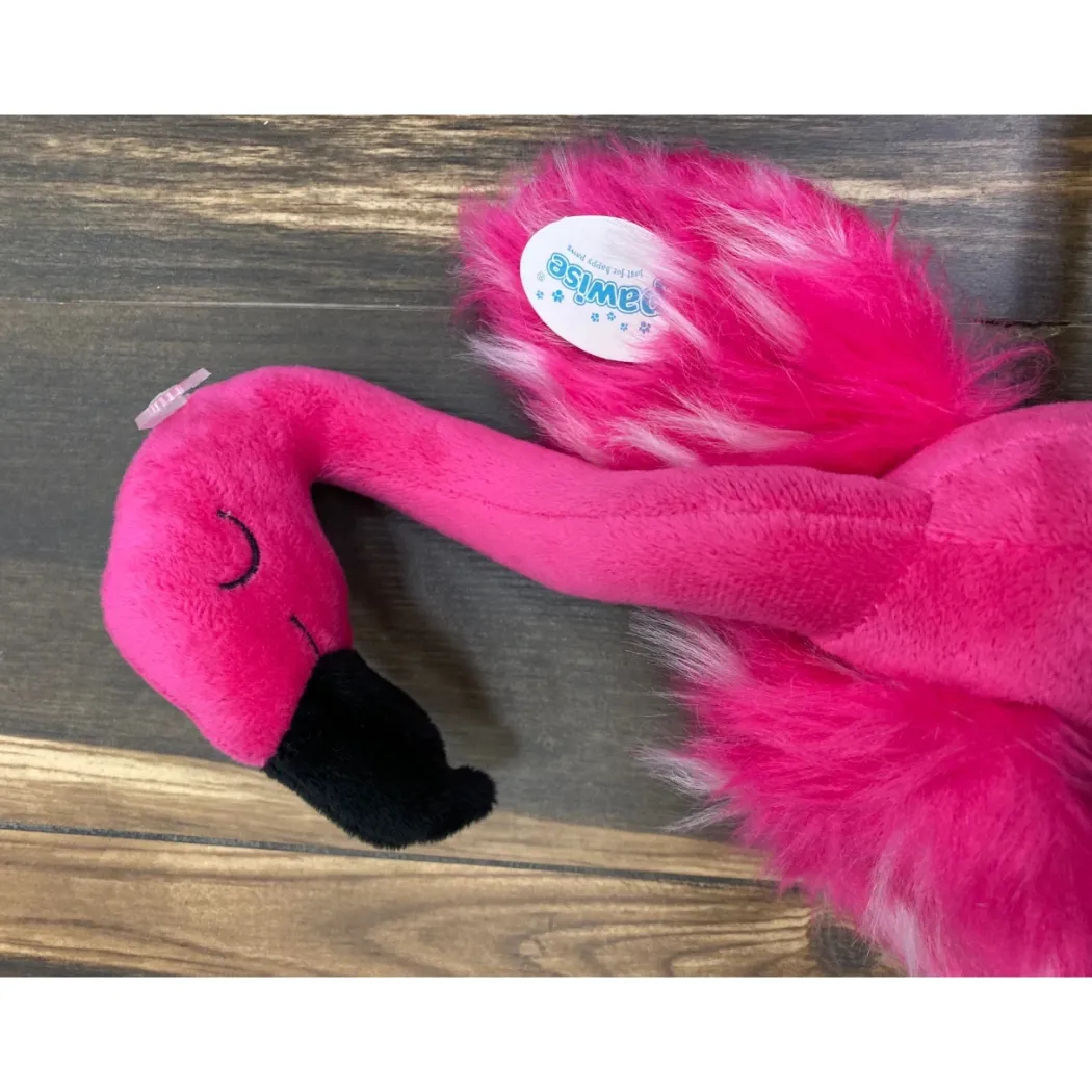 Pawise Flamingo Hundelegetøj med Reb - sjov bamse i plys