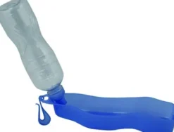 Pawise rejseflaske 500 ml med udfoldelig skål lille