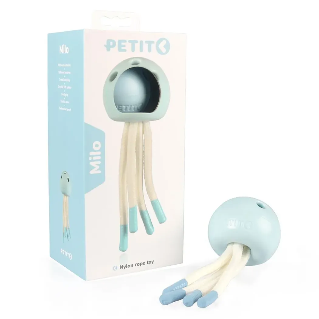 PETIT Hvalpelegetøj MILO Blue 18x7x7 cm - bamse til små hvalpe