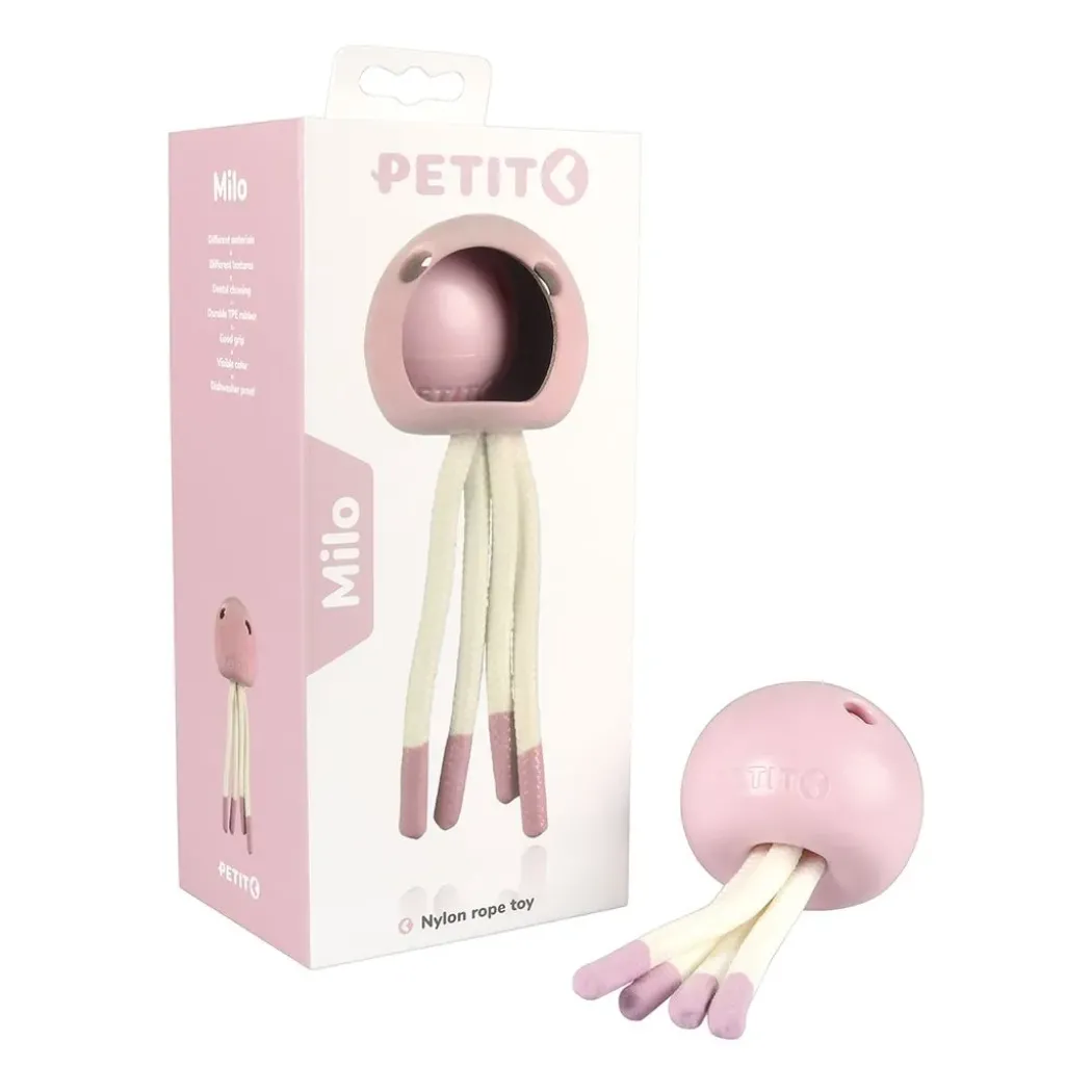 PETIT Hvalpelegetøj MILO Pink 18x7x7 cm - bamse til små hvalpe