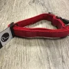 Petlando Hundehalsbånd i Neopren Rød L - slidstærkt halsbånd til hunde