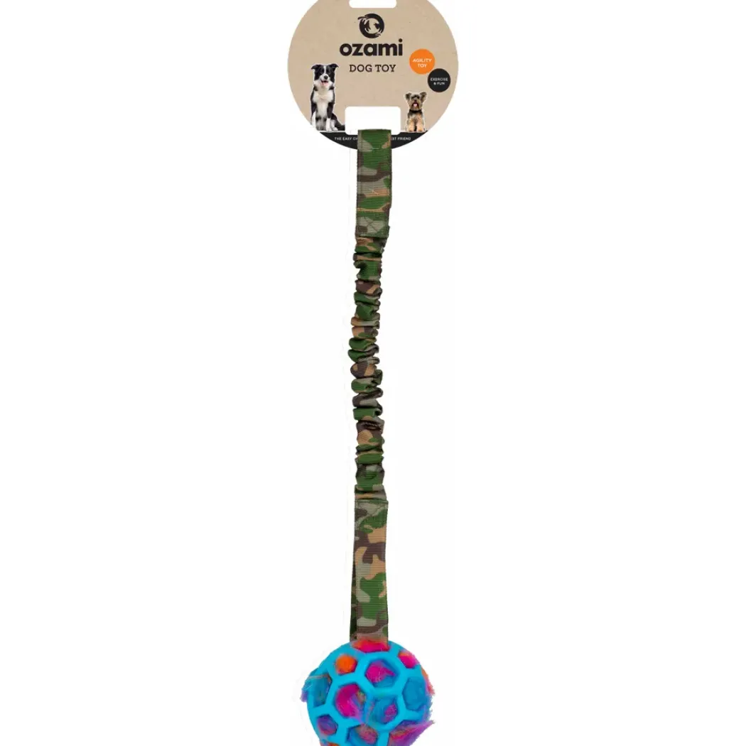 Play-n-tug Ball With Crinkle Green Cammo 50 cm - Trækkelegetøj til Hund