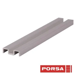 Porsa sølv aluminiums underskinne 120 cm.