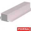 Porsa sølv aluprofil med dobbelt flig 35 cm.