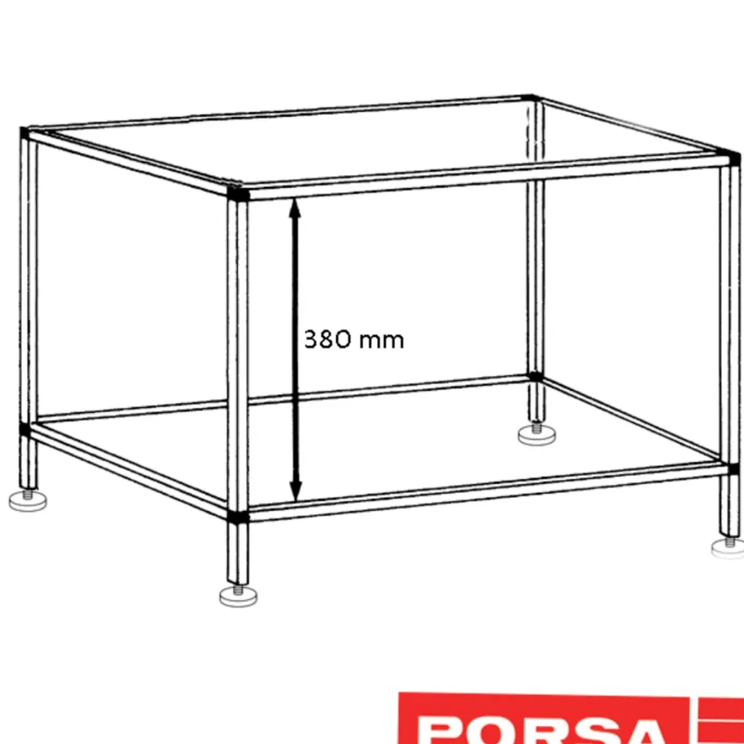 Porsa sort akvariebord 39 liter