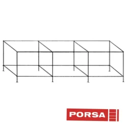 Porsa sort akvariebord 720 liter 8 Ben 200 cm