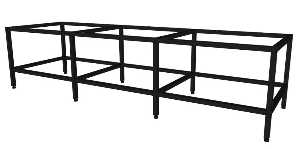 Porsa sort akvariebord 960 liter 8 Ben