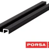 Porsa sort aluminiums underskinne 70 cm