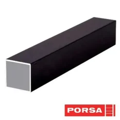 Porsa sort aluprofil firkantet 75 cm.