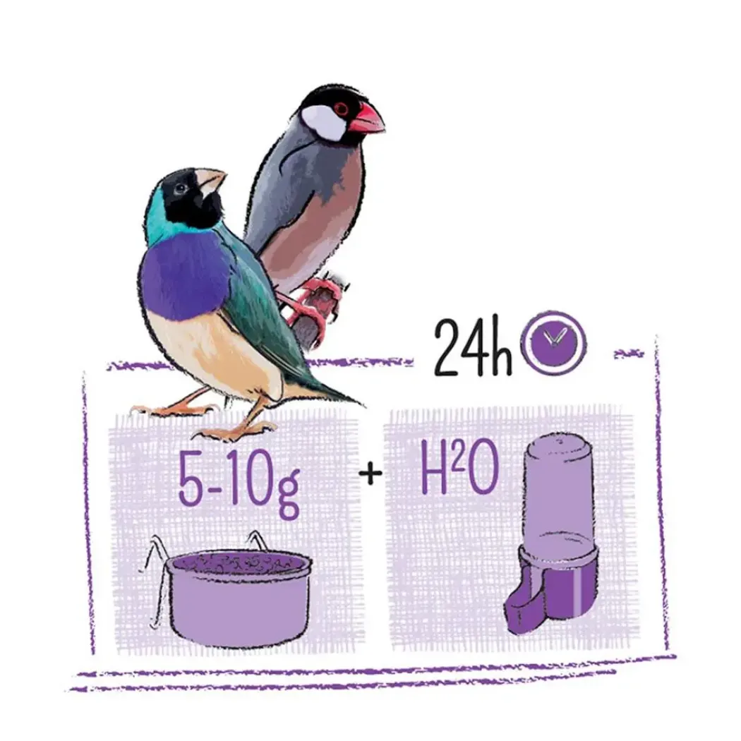 Puur fuglefoder til tropiske fugle 2 kg