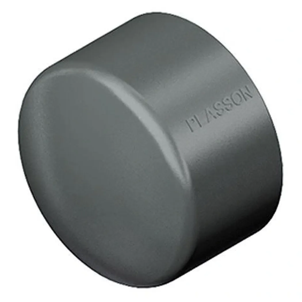 PVC slutmuffe 125 mm.