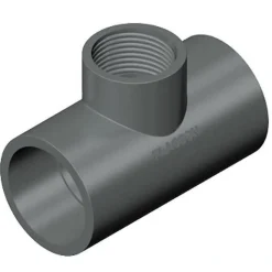 PVC TEE 90 grader 40x11/4''x40 (reduceret)