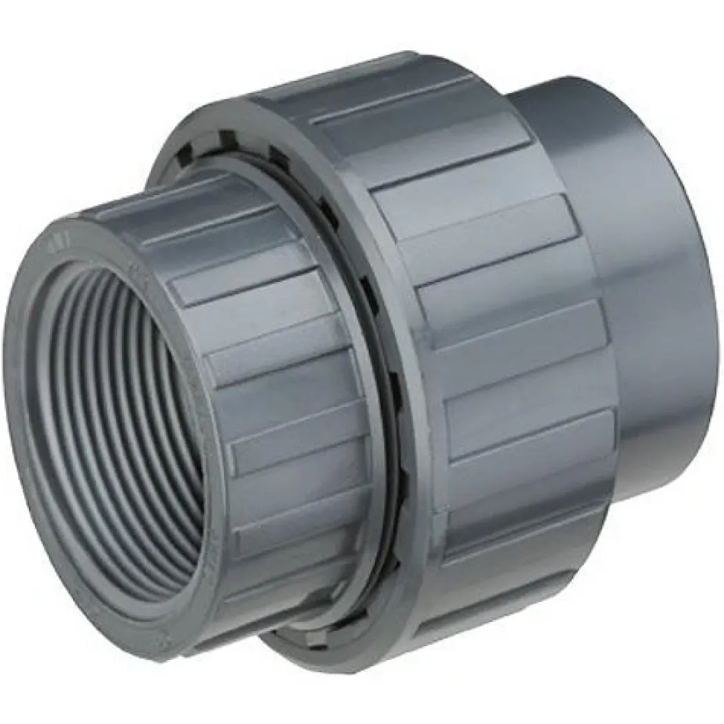 PVC Union med 1/2 tomme gevind i den ene ende 20 mm