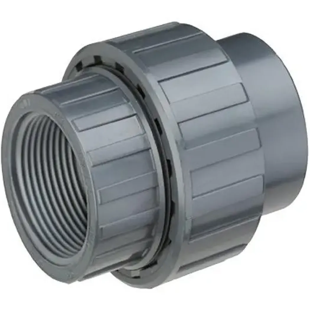 PVC Union med gevind i begge ender 63 mm (2 tomme)