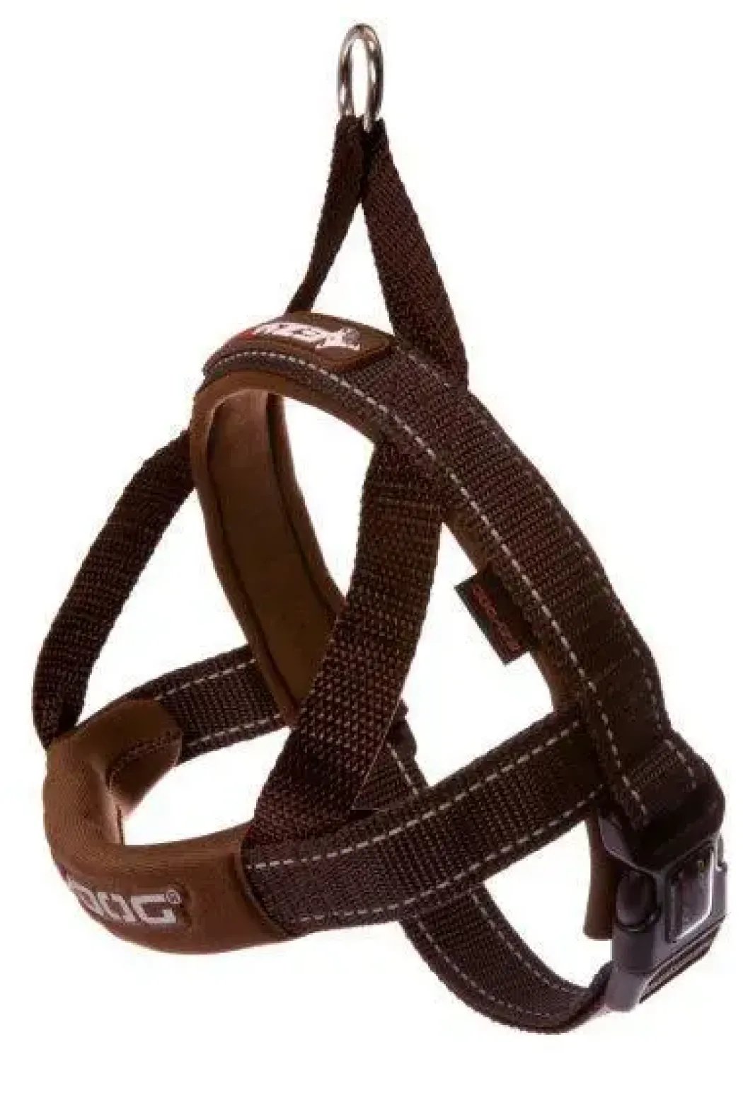 QuickFit sele chokolade stor - stabil og komfortabel hundesele til store hunde