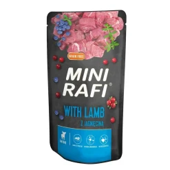 Rafi Mini vådhundefoder lammekød 150 g - sundt fuldfoder til små hunde
