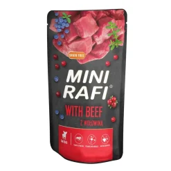 Rafi Mini vådhundefoder med oksekød 150 g - fuldfoder til små hunde