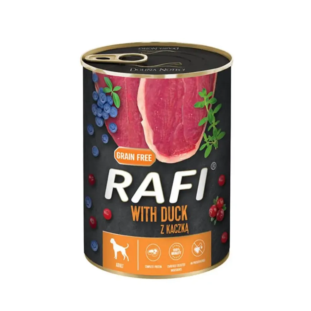 RAFI vådfoder and med blåbær og tranebær 400 g