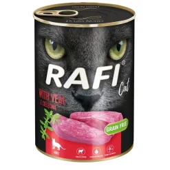 RAFI Vådfoder til Katte Paté med Kalv 400 g