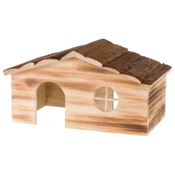 Ragna hus i brændt træ 43x22x25 cm