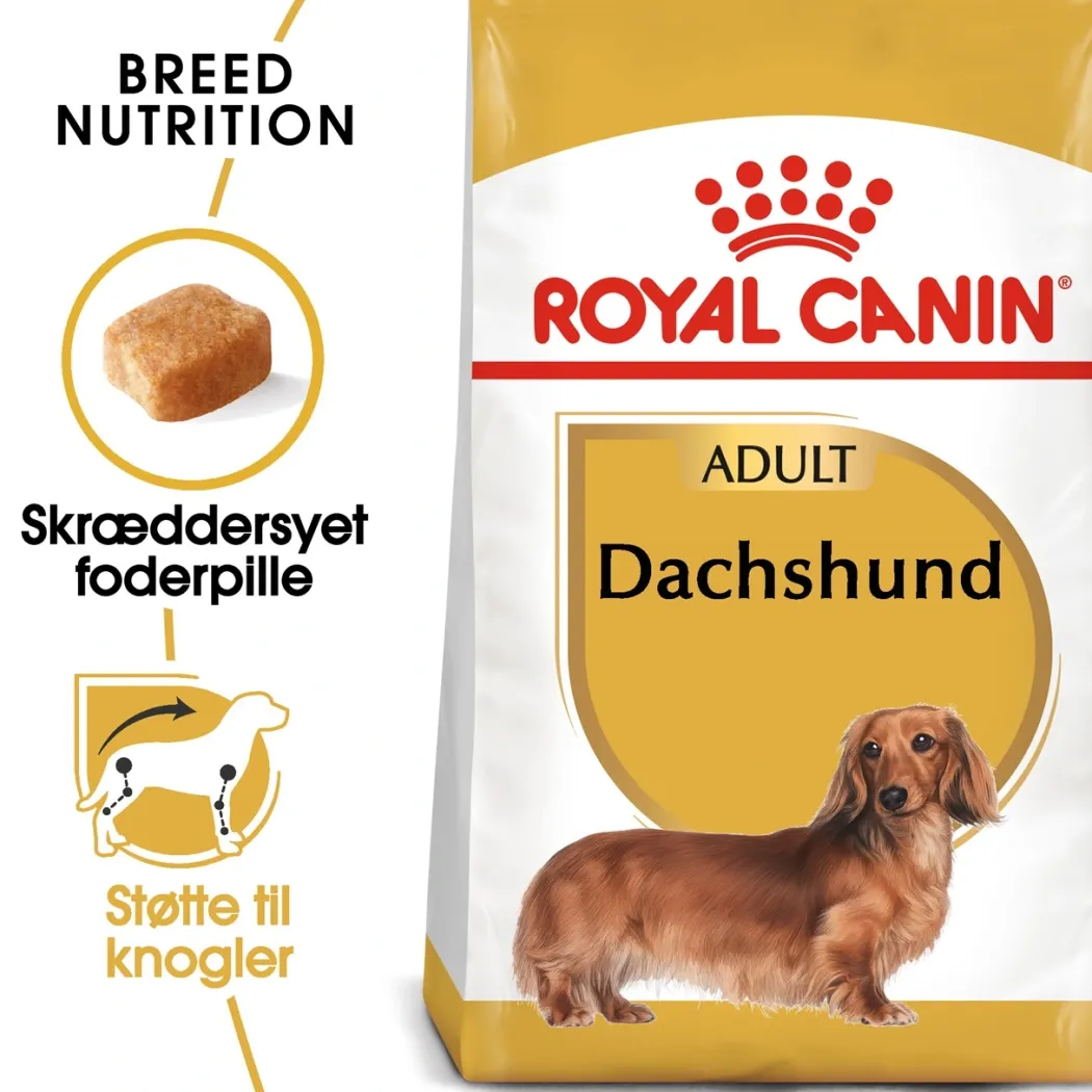 Royal Canin Dachshund Adult 7,5 kg - tørfoder til gravhunde