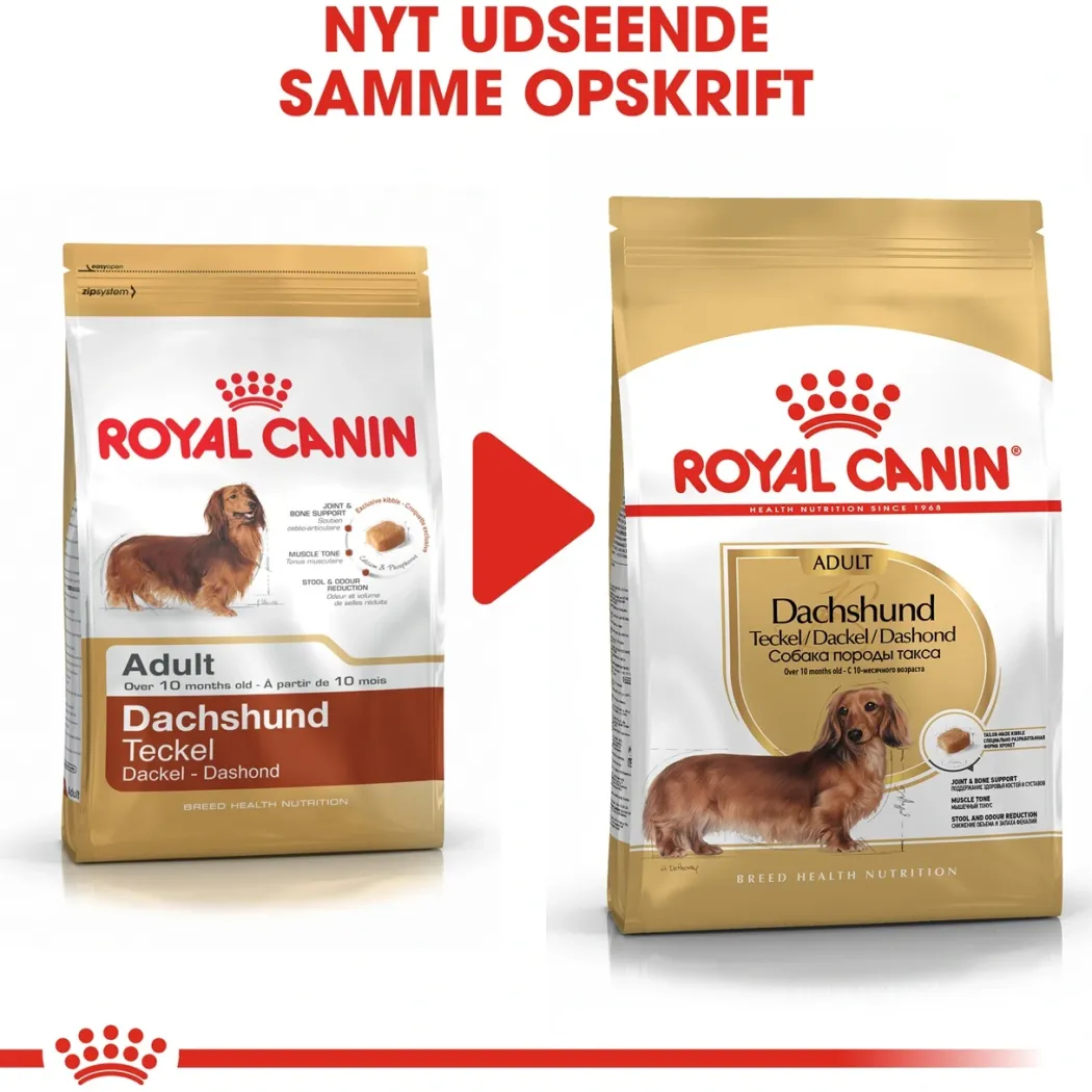 Royal Canin Dachshund Adult 7,5 kg - tørfoder til gravhunde