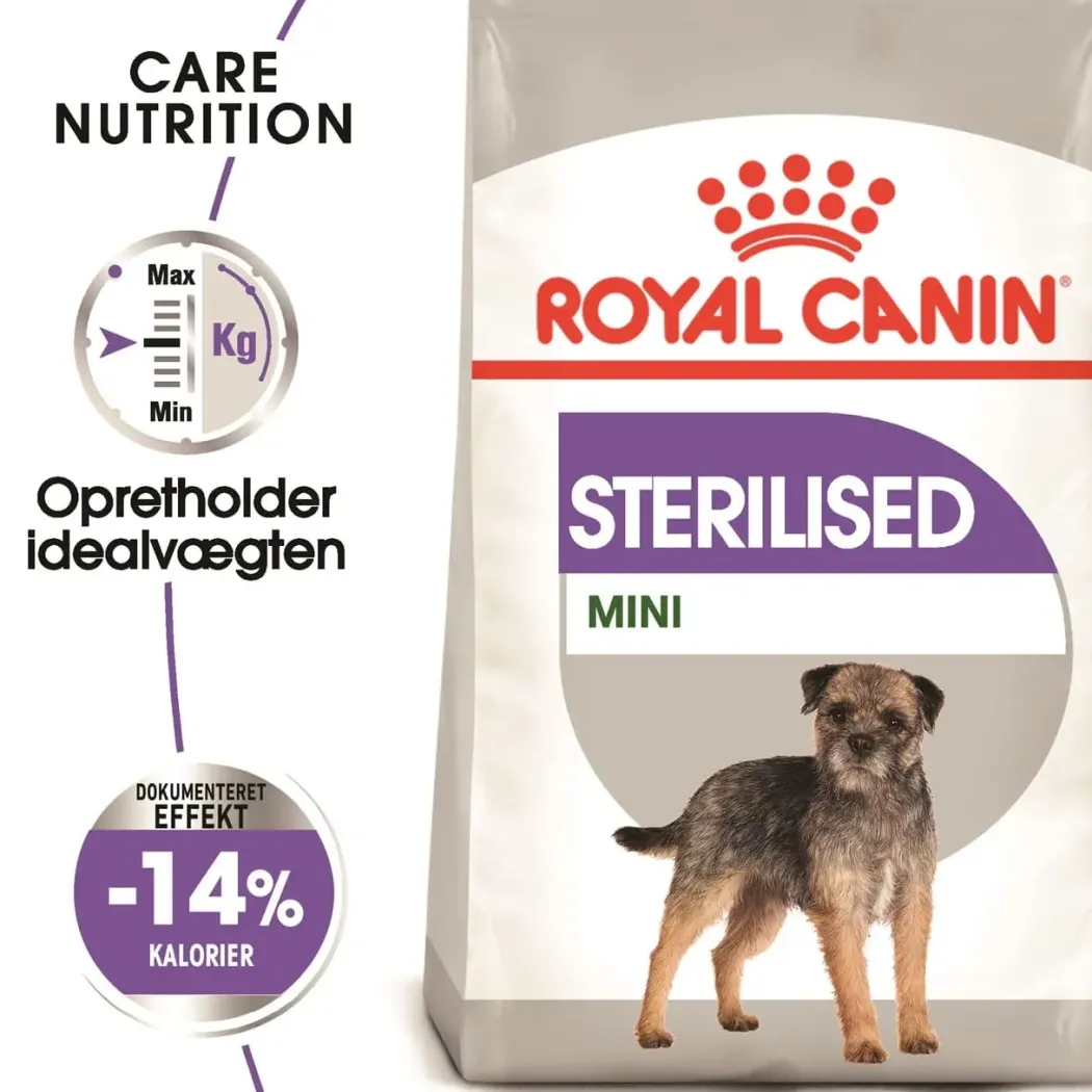 Royal Canin Mini Sterilised Adult 8 kg - hundefoder til steriliserede små hunde