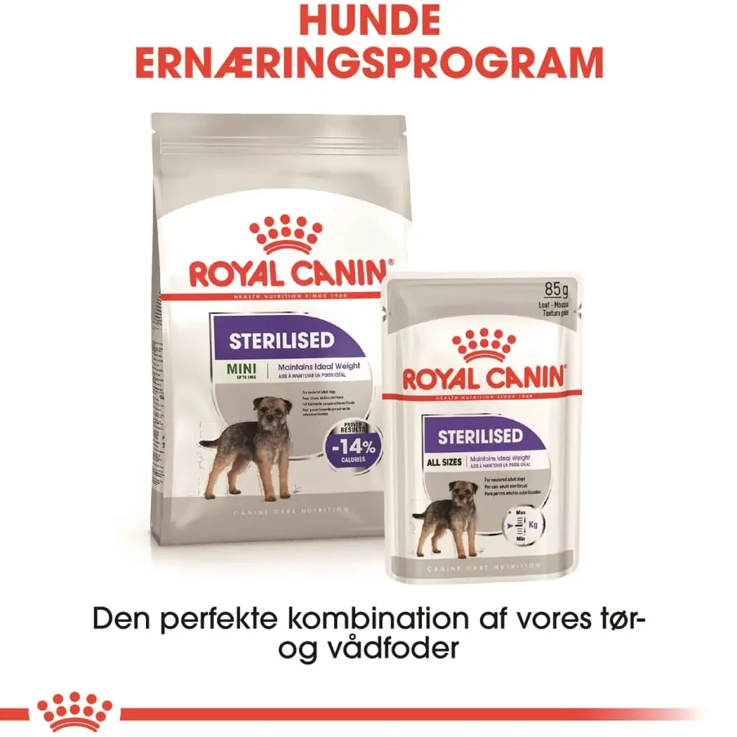 Royal Canin Mini Sterilised Adult 3 kg - hundefoder til små steriliserede hunde