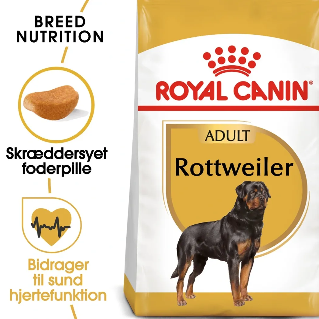 Royal Canin Rottweiler Adult 12 kg - tørfoder til voksne hunde