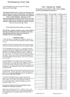 Salifert KH/Alkalinity Test Karbonat Hårdhed