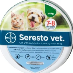 Seresto Vet Loppe og flåt Halsbånd til små hunde og Katte
