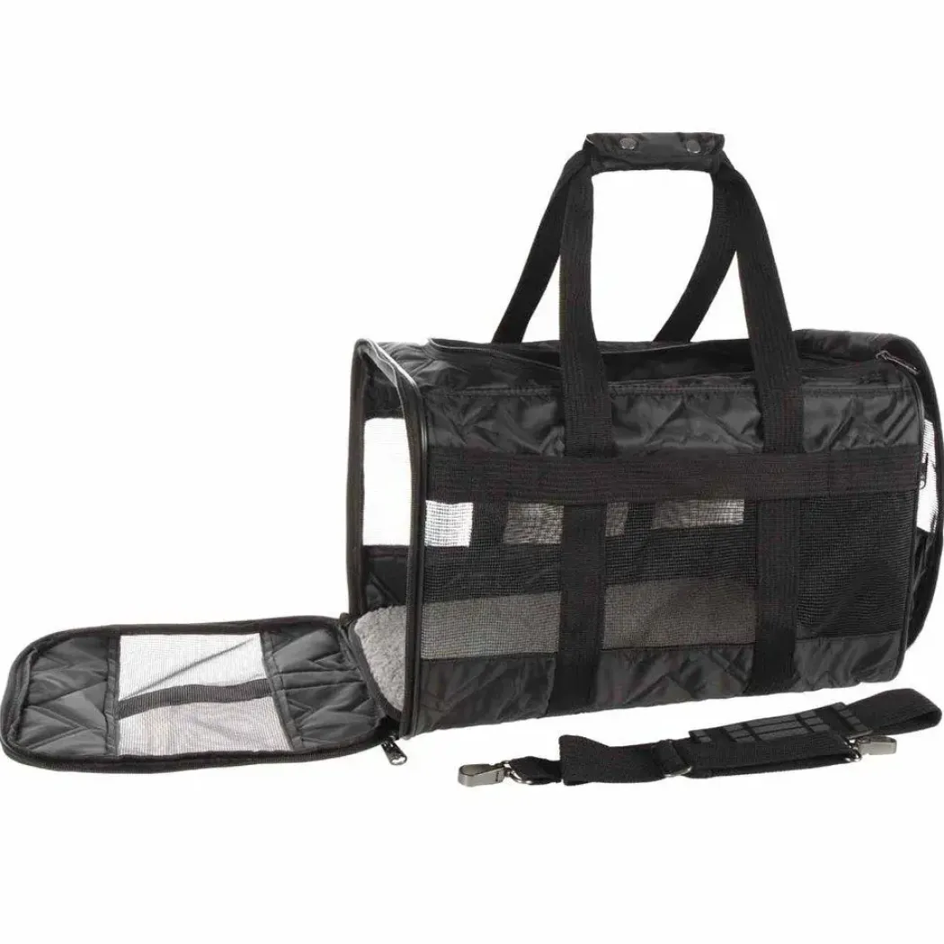 Sherpa Original Deluxe Sort hundetaske Large 48x30x29cm Max 10kg