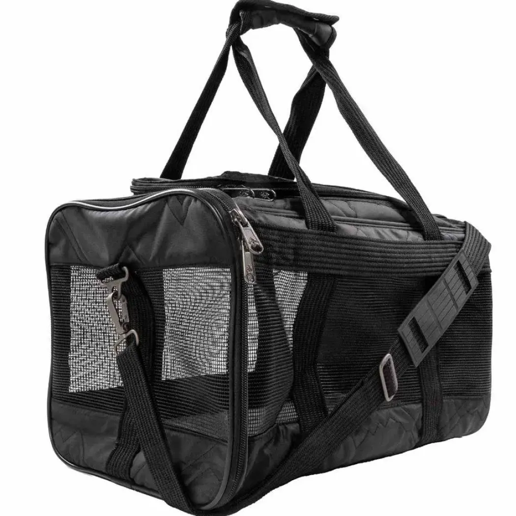 Sherpa Original Deluxe Sort hundetaske Large 48x30x29cm Max 10kg