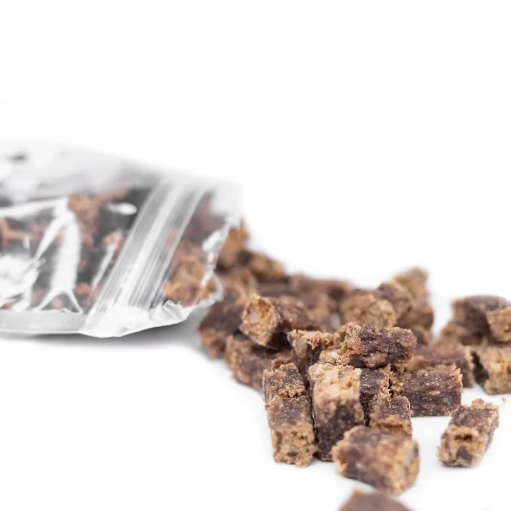 Snackit Bløde Krondyr terninger 100 g - kornfri hundesnacks