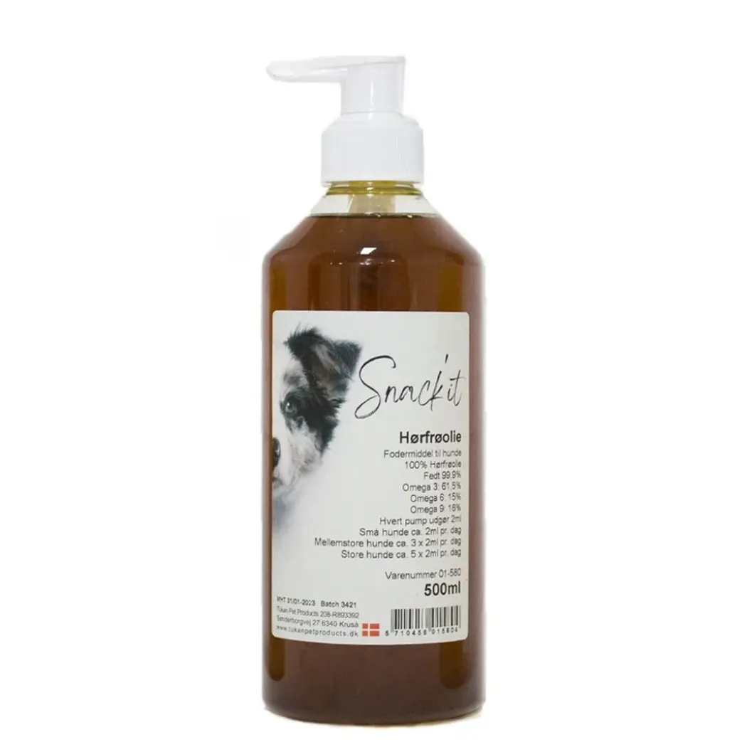 Snackit Hørfrøolie 500 ml