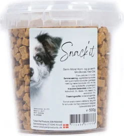 Snackit Semi-Moist Mini Bones med Ost 500 g - bløde hundesnacks