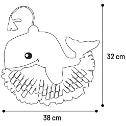 Snusemåtte Hvalp Morgano 38 cm - sjov aktivering og langsom spisning til hvalpe