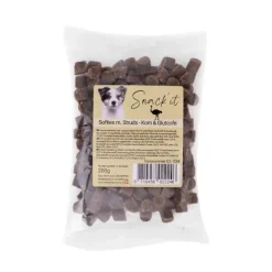 Softies med struds hundesnacks 200 g - Eksklusiv belønning med let smag