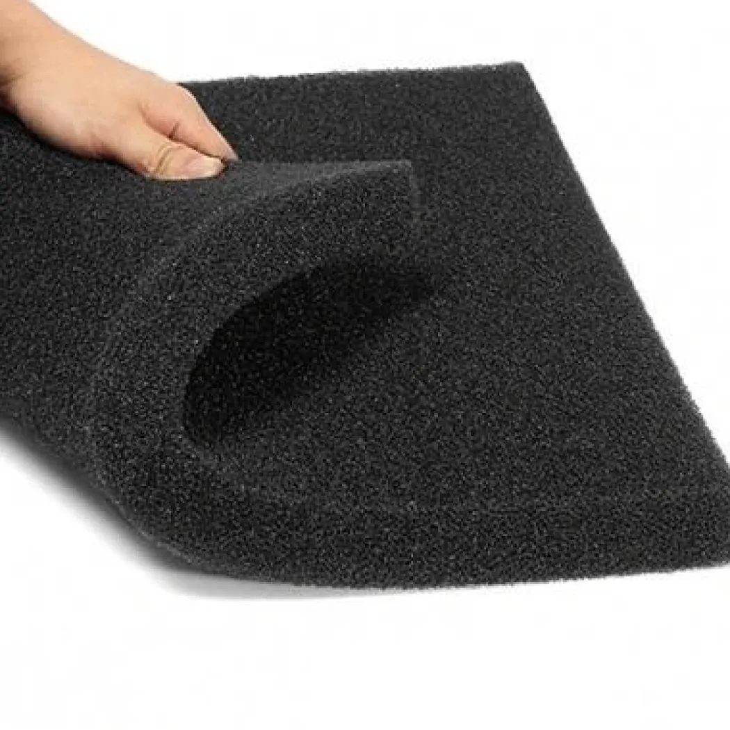 Sort filtersvamp 40 x 50 x 3 cm (Filterskum)
