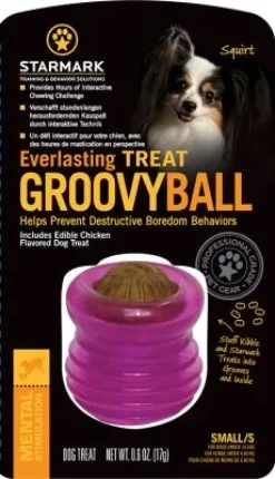 Starmark Groovy Ball Small Veggie Treat - snackbold til små hunde