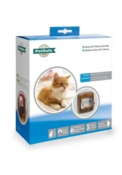 Staywell Deluxe Magnetisk lås Kattelem Brun