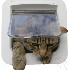 Sureflap kattelem med microchipfunktion Hvid