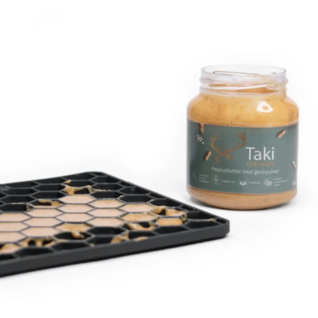 Taki Collagen - Peanutbutter med gevirpulver 330 g - naturlig hundesnack