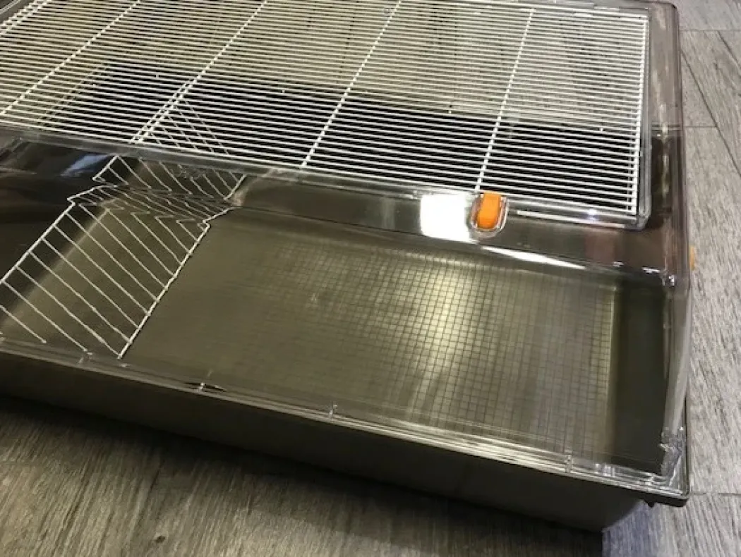 Tamburino Hamsterbur grå/brun bund