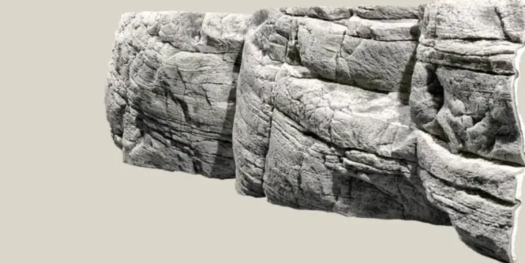 Tanganyika Baggrund Hvid Kalksten 150 x 50 cm