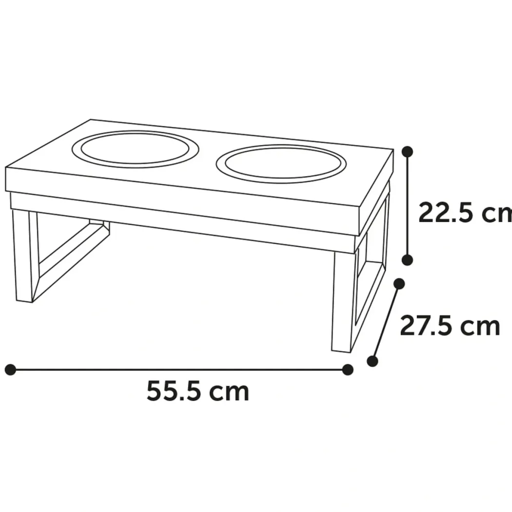 Tommy Twin Feeder Set med stand 1600 ml