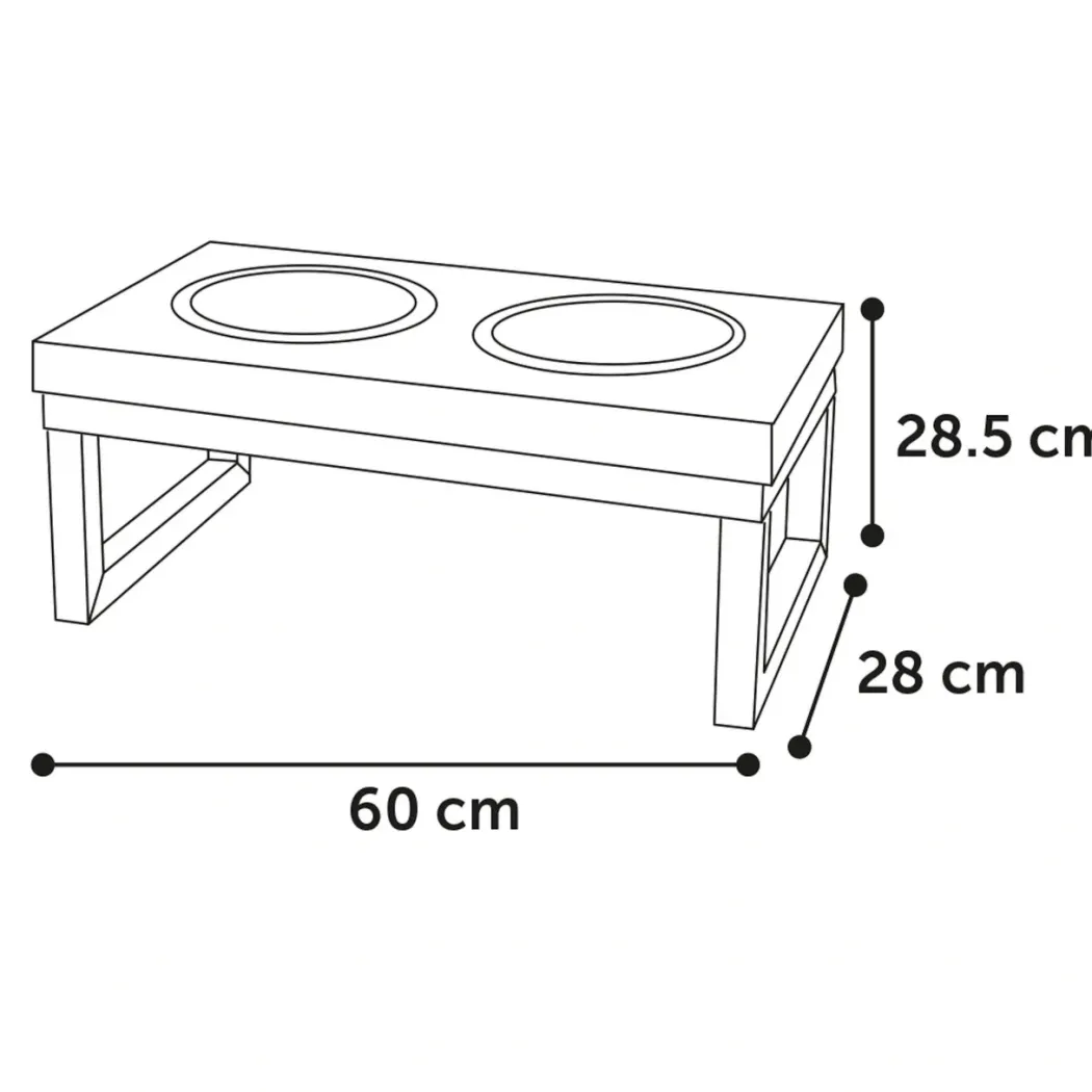 Tommy twin feeder set med stand 2700 ml