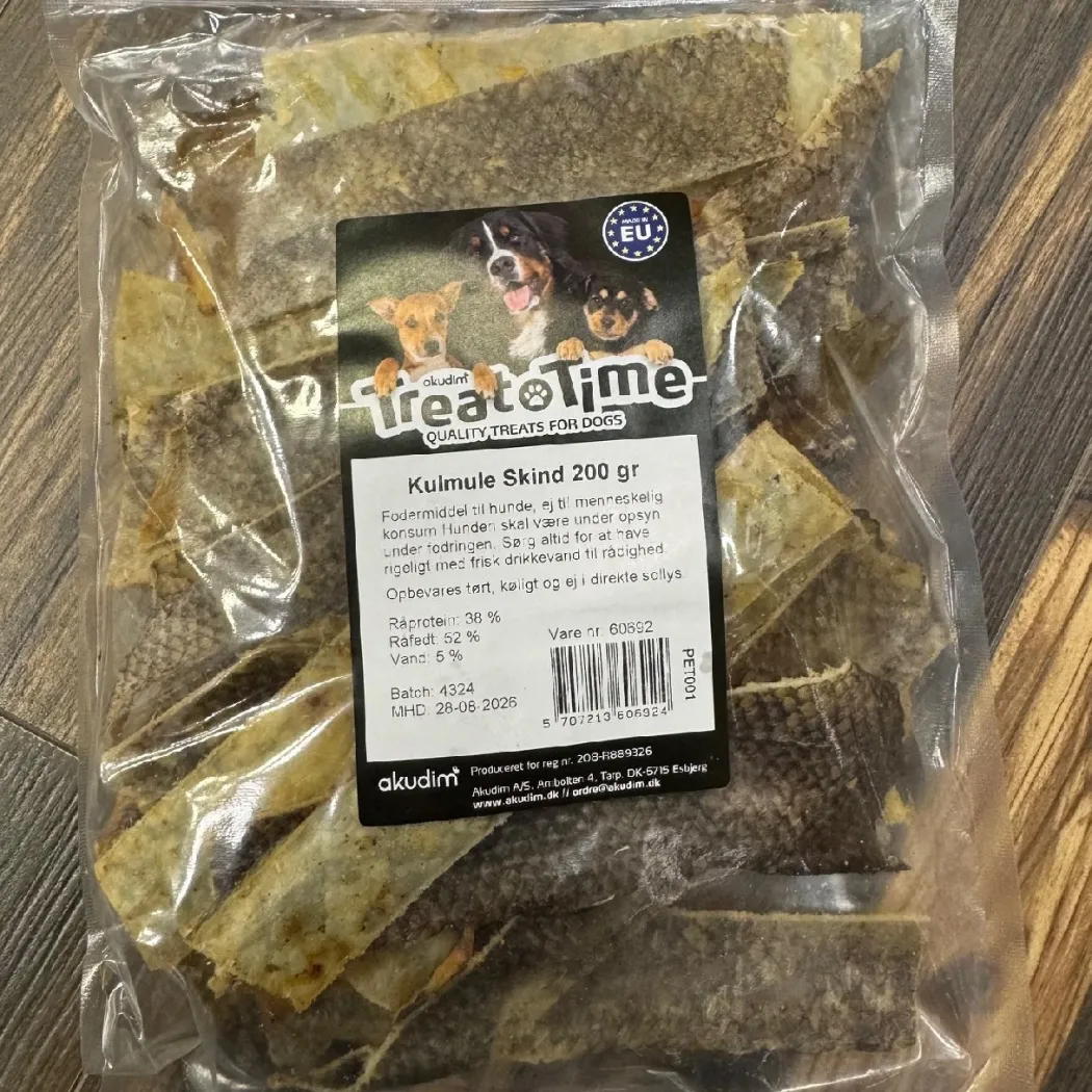 Treattime Kulmule Skind 200 g - Naturlige hundesnacks