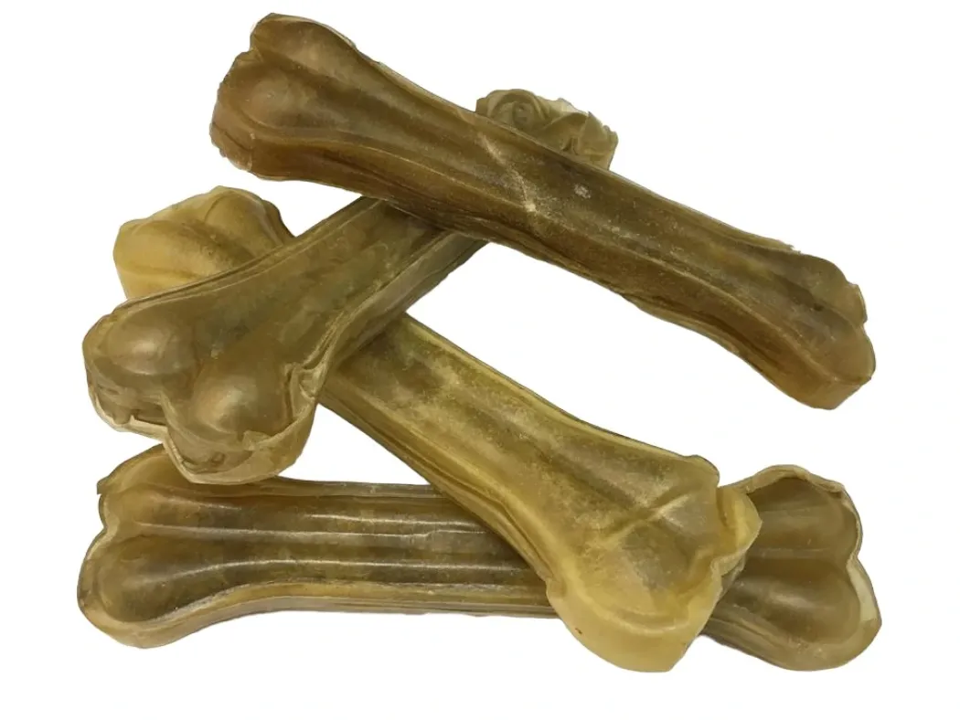 Treattime Presset ben 12 cm 40-45 g - holdbart tyggeben af oksehud